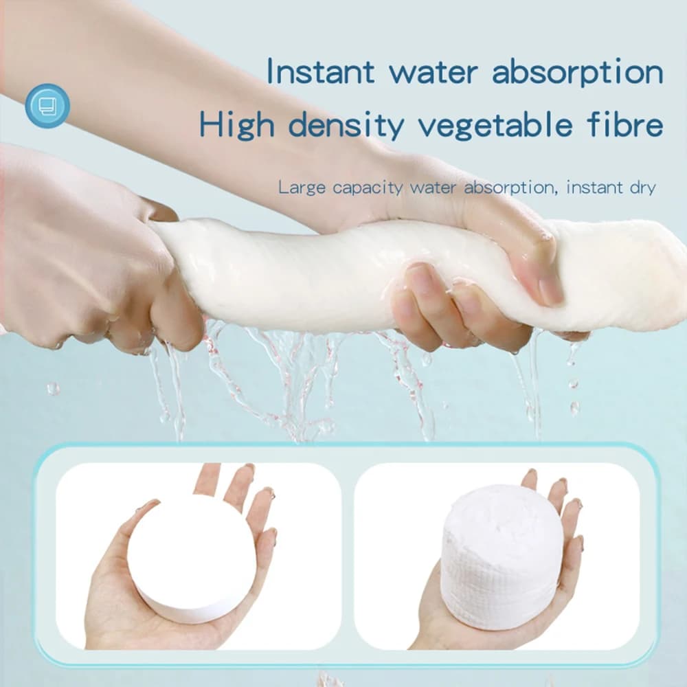 Zestaw kompresowanych ręczników podróżnych, szybkoschnących, jednorazowych 🌍