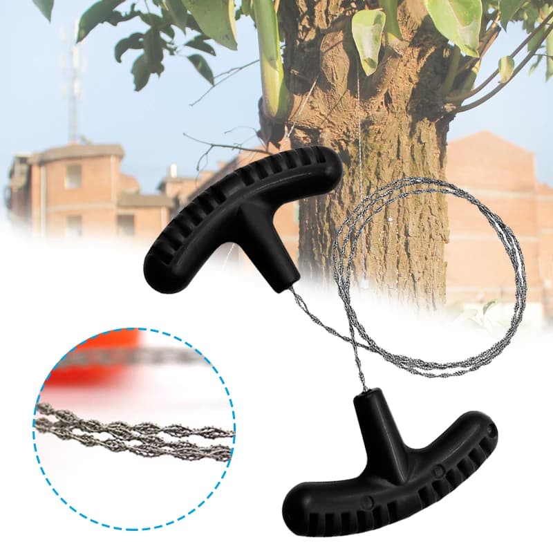 Przenośna stalowa piła z uchwytem do palców na camping 🏕️