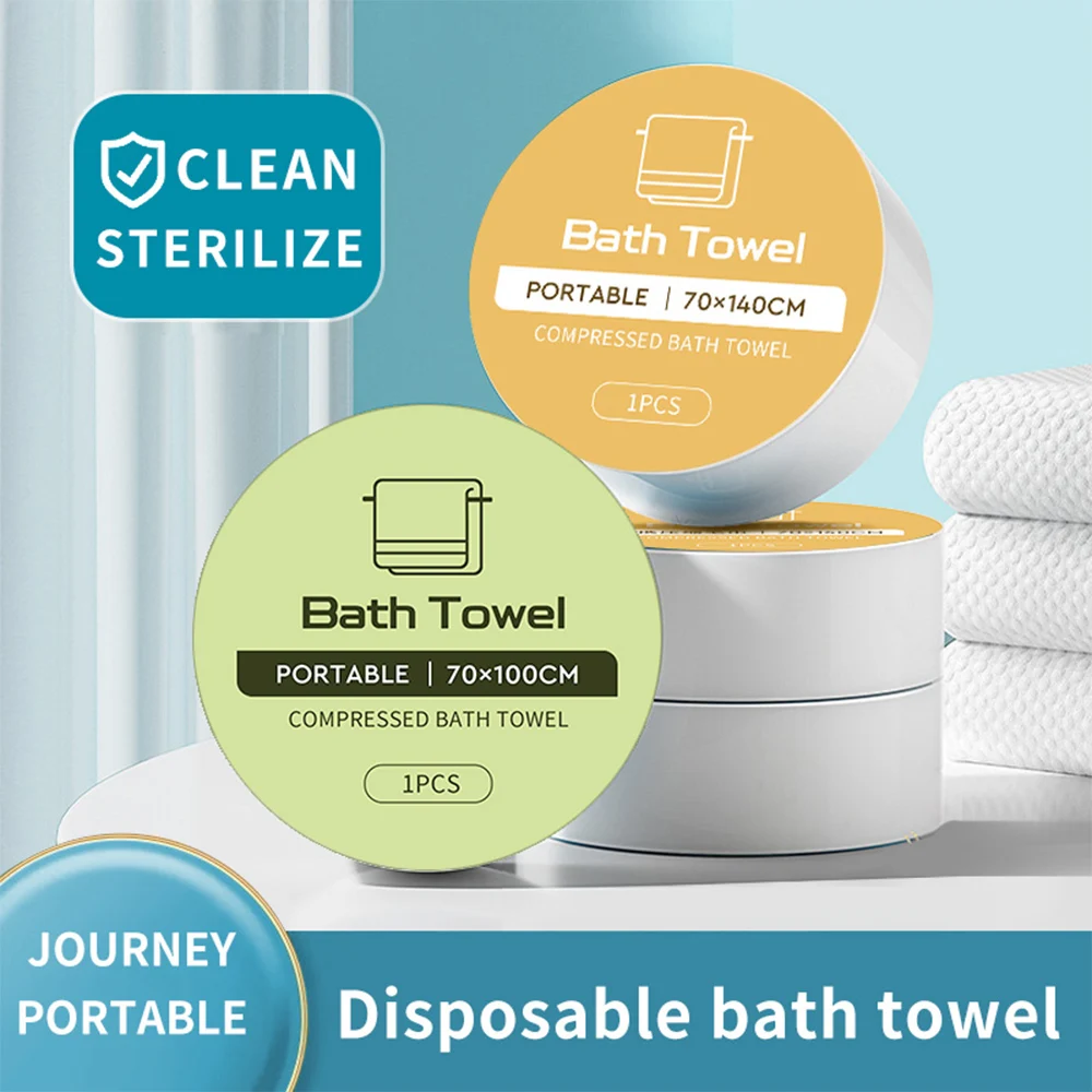 Zestaw kompresowanych ręczników podróżnych, szybkoschnących, jednorazowych 🌍