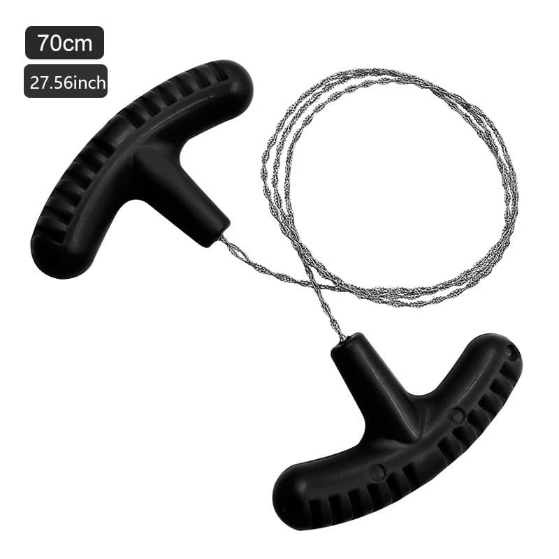 Przenośna stalowa piła z uchwytem do palców na camping 🏕️